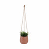 Ceramic 6\" Hanging Planter - Dusty Rose