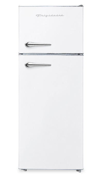 Frigidaire 21.5" 7.5 Cu. Ft. Retro Refrigerator – White - EFR786-WHITE | Réfrigérateur Frigidaire rétro de 7,5 pi3 et de 21.5 po - blanc - EFR786-WHITE