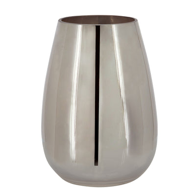 Glass 8" Metallic Vase - Silver|Vase de 8 po en verre d’aspect métallique - argenté
