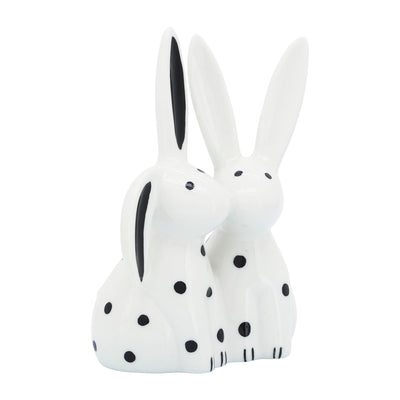 Porcelain 7" Kissing Bunnies|Lapins qui s’embrassent de 7 po en porcelaine