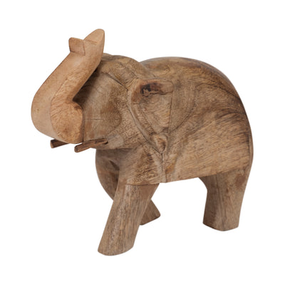Mango Wood 7" Elephant - Brown|Éléphant de 7 po en manguier - brun