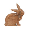 Mango Wood 8\" Bunny - Brown