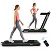 Superfit 2.25hp 2 In 1 Folding Treadmill W/ Speaker Remote Control App Green