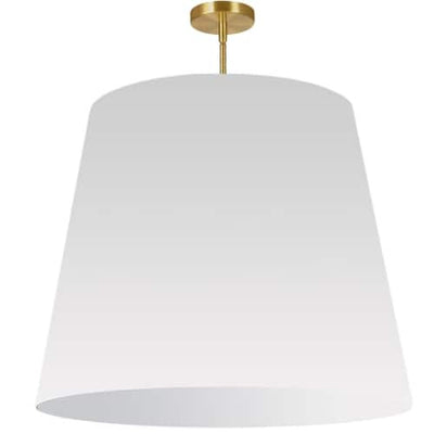 Dainolite Oversized Drum 1 Light Pendant tapered Drum XLarge White Shade Lamp|Très grand luminaire suspendu de Dainolite avec très grand abat-jour cylindrique effilé blanc et 1 ampoule