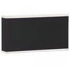 Dainolite Emery LED Wall Sconce 20w Matte Black Frosted Acrylic Diffuser Lamp