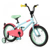 Costway 16\" Kids Bike With Adjustable Saddle Handlebar Removable Training Wheels Handbrake Red