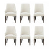 Beever Modern 6-Piece Dining Chair Set in Cream