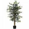 HOMCOM 4.3FT Artificial Ficus Tree for Indoor Decoration