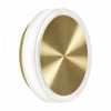 Dainolite Topaz LED Wall Sconce 12w Aged Brass White Acrylic Diffuser Lamp