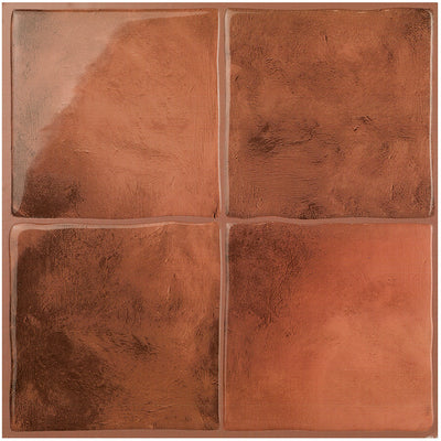 Smart Tiles Peel and Stick 4-Sheet 9 x 9 Backsplash - Zellige Safi|Dosseret Smart Tiles peler et coller 9 x 9, 4 feuilles - Zellige Safi