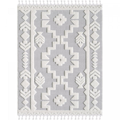 Quinto Tres Moroccan Shag Area Rug - 6'3" x 9'|Carpette à poil long Quinto Tres Moroccan - 6 pi 3 po x 9 pi