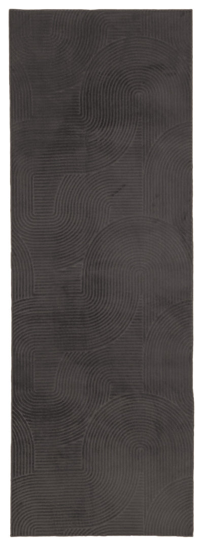 Elion Contemporary Charcoal Washable Rug 1'10" x 6'0" Indoor Area Rug | Tapis Lavable/Contemporain Elion 1'10" x 6'0" en Charbon