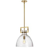 Dainolite Liberty 1 Light Pendant Aged Brass Finish Lamp