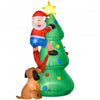 Homcom 6ft Inflatable Christmas Tree Decoration