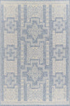 Nyra Transitional 6'6\" x 9'0\" Area Rug in Blue Indoor Area Rug