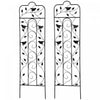 Outsunny Garden Trellis With Birds For Climbing Plants, 2 Pack, 59\" Tall