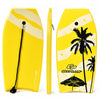 Goplus 41'' Lightweight Super Bodyboard Surfing W/leash Ixpe Deck Eps Core Boarding