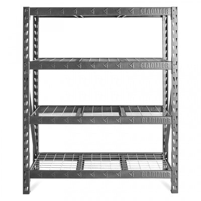 Gladiator 60" Welded Rack - Hammered Granite|Étagère soudée de 60 po de Gladiator - granite martelé