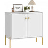 HOMCOM Sideboard with Fluted Doors, 32\" Modern Buffet Cabinet, White