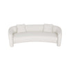 Sylvia Modern Glam 104\" Tweed Loveseat in Ivory