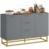 HOMCOM 3-Drawer Storage Cabinet Sideboard for Dining Room, Living Room