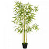 Outsunny 4' Artificial Bamboo Tree Fake Plant Indoor Decoration