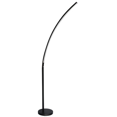 Dainolite Gentle Bend LED Floor Lamp 22w Matte Black Finish|Lampe à pied Gentle Bend de Dainolite avec fini noir mat et ampoule à DEL de 22 W