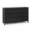 Storkcraft Alpine 6 Drawer Dresser - Black