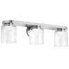 Dainolite Nadine LED Vanity 30w Polished Chrome Clear Glass Lamp