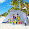 Outsunny 7.5ft 2-in-1 Umbrella Shelter Beach Sport Umbrella, Blue