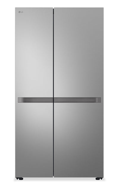 LG 36" 23 Cu. Ft. Counter-Depth Side by Side Refrigerator - Prime Silver - LS23NCP20V | Réfrigérateur LG de 23 pi3 et 36 po de profondeur comptoir à compartiments juxtaposés - argenté Prime - LS23NCP20V