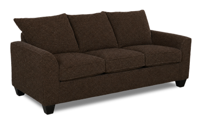 Made in Canada Customizable Sofa Lab Arc 86" Fabric Sofa Bed - Teddy Walnut | Sofa-lits personnalisable Arc de Sofa Lab de 86 po fabriqué au Canada en tissu - Teddy Walnut