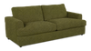 Made in Canada Customizable Sofa Lab Curve 88\" Fabric Sofa Bed - Chenille Moss