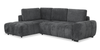 Moonlight Left-facing 2-piece Sleeper Sectional with Storage Chaise – Grey
