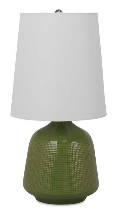 Rian 10" Table Lamp with Linen Shade – Green | Lampe de table Rian de 10 po avec abat-jour en lin - verte