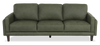 Chateau d’Ax Venice 91\" 100% Genuine Leather Sofa – Green