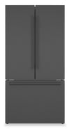 Bosch 800 Series 36\" 20.5 Cu. Ft. Smart French Door Refrigerator with Dual Compressor - Black Stainless Steel