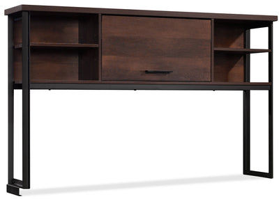 Briarbrook 60" Commercial Grade Computer Desk Hutch with Cubbyholes - Brown|Crédence de bureau d’ordinateur Briarbrook de 60 po de qualité commerciale avec compartiments ouverts - brune