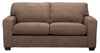 Made in Canada Fiona 74\" Chenille Fabric Full-Size Sofa Bed with Track Arms - Mocha Brown
