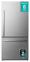 Hisense 31.3\" 22.3 Cu. Ft. Bottom-Mount Refrigerator - Stainless Steel - RB22A2FSE