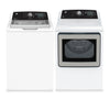 GE 5.3 Cu. Ft. Top Load Washer and 7.4 Cu. Ft. Electric Dryer - White