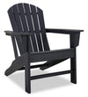 Bask Outdoor Patio Adriondack Chair - High Density Plastic, UV & Weather Resistant - Black