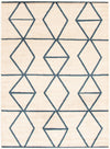 Anandi Ivory-Blue Area Rug - 3'11\" x 5'7\"