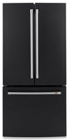 Cafe 33\" 18.6 Cu. Ft. French-Door Refrigerator - Matte Black - CWE19SP3ND1