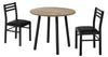 Small 3-Piece Dining Package with 35\" Drop Leaf - Dark Taupe