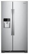 Whirlpool 33\" 21 Cu. Ft. Side-by-Side Refrigerator - Monochromatic Stainless Steel - WRS331SDHM