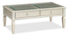 Tyra 48\" Glam Coffee Table with Storage - Champagne