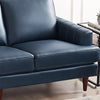 Hydeline Cassis Leather Sofa - Navy|Sofa Cassis de Hydeline en cuir - bleu marine