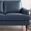 Hydeline Cassis Leather Loveseat - Navy|Causeuse Cassis de Hydeline en cuir - bleu marine