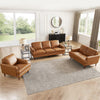 Hydeline Cassia Leather Chair - Brown|Fauteuil Cassis de Hydeline en cuir - brun